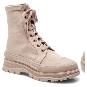 Free People Camp Out Canvas Combat Boot